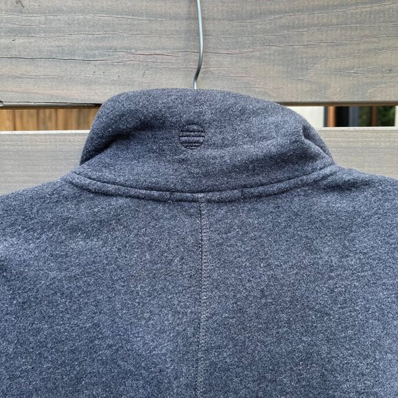 Marine Layer Dark Gray Asymmetrical Full Zipper Jacket, Soft and Warm, Small - Picture 2 of 6